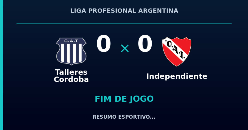 Talleres Cordoba e Independiente empatam por 0 a 0