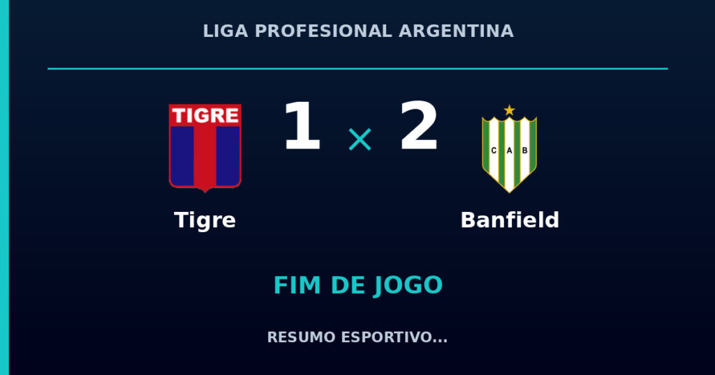 Banfield vence Tigre por 2 a 1
