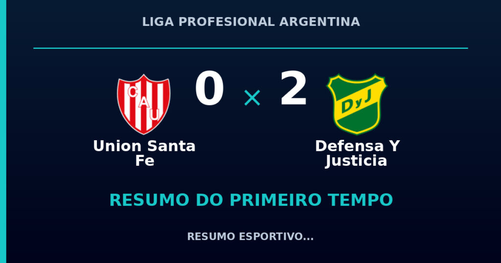 Union Santa Fe 0 x 2 Defensa Y Justicia: como foi o primeiro tempo