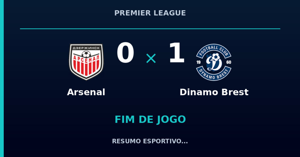 Dinamo Brest vence Arsenal por 1 a 0