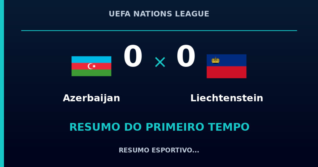 Azerbaijan 0 x 0 Liechtenstein: como foi o primeiro tempo
