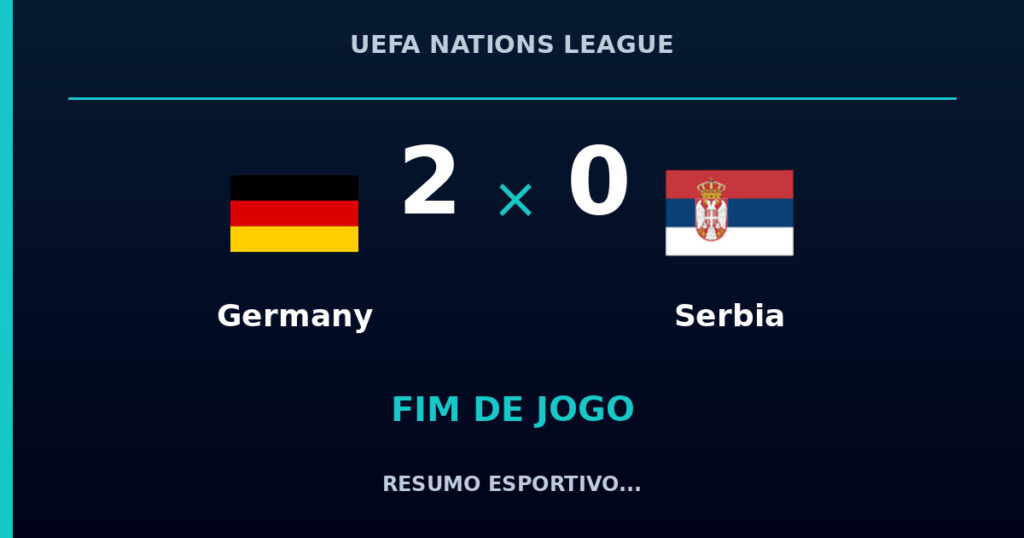 Germany vence Serbia por 2 a 0