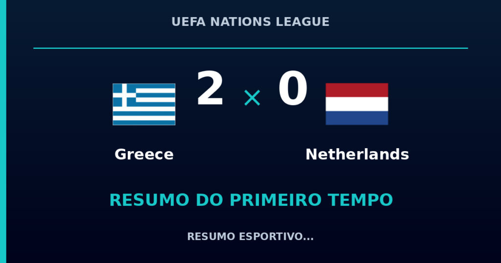 Greece 2 x 0 Netherlands: como foi o primeiro tempo