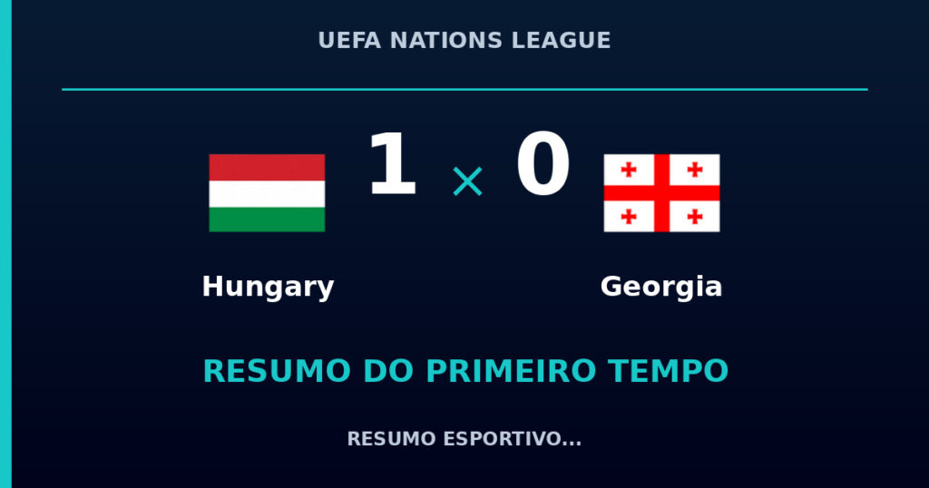 Hungary 1 x 0 Georgia: como foi o primeiro tempo