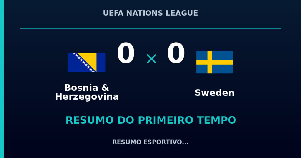 Bosnia & Herzegovina 0 x 0 Sweden: como foi o primeiro tempo