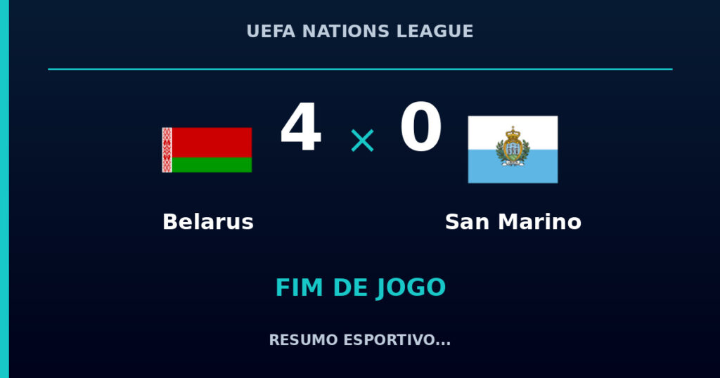Belarus vence San Marino por 4 a 0