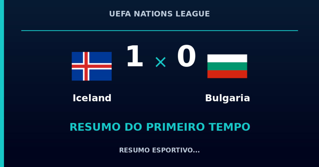 Iceland 1 x 0 Bulgaria: como foi o primeiro tempo