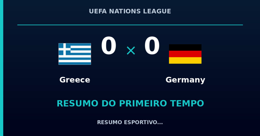 Greece 0 x 0 Germany: como foi o primeiro tempo