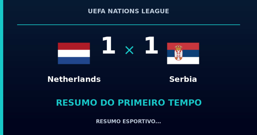 Netherlands 1 x 1 Serbia: como foi o primeiro tempo