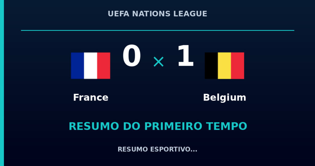 France 0 x 1 Belgium: como foi o primeiro tempo