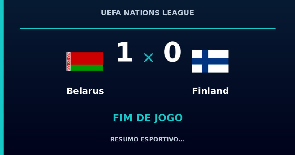 Belarus vence Finland por 1 a 0