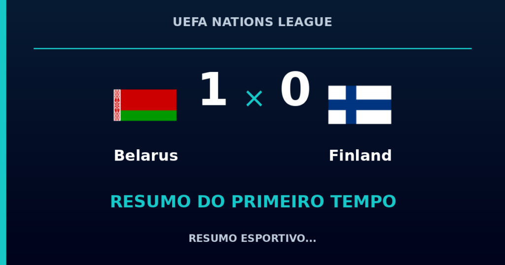 Belarus 1 x 0 Finland: como foi o primeiro tempo