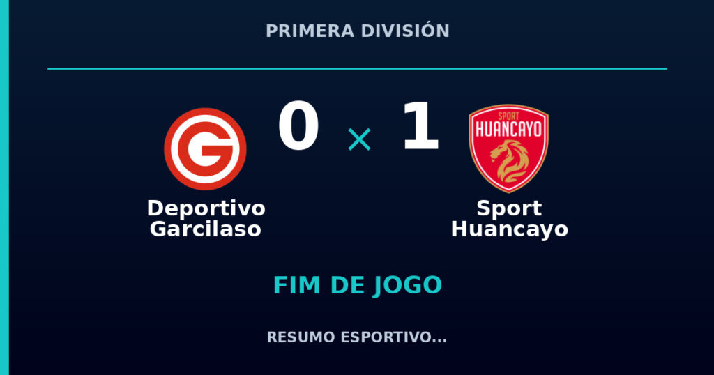 Sport Huancayo vence Deportivo Garcilaso por 1 a 0