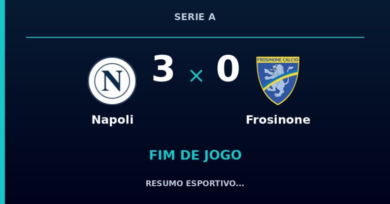 Napoli vence Frosinone por 3 a 0