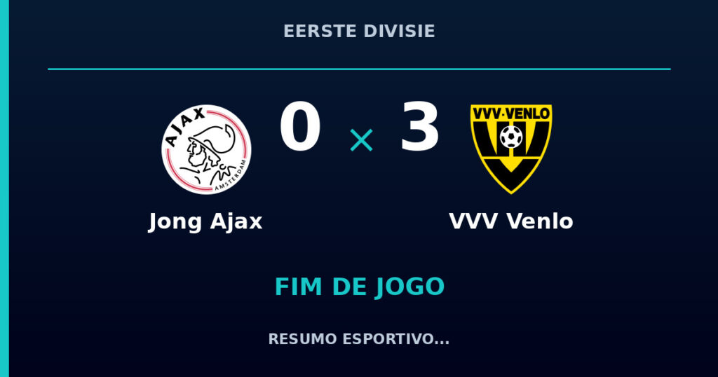 VVV Venlo vence Jong Ajax por 3 a 0