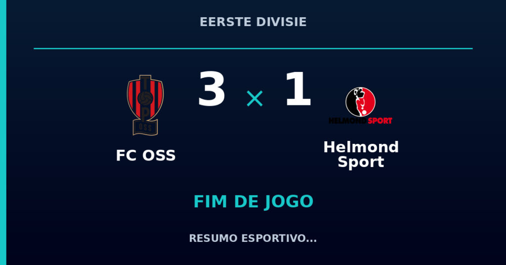 FC OSS vence Helmond Sport por 3 a 1