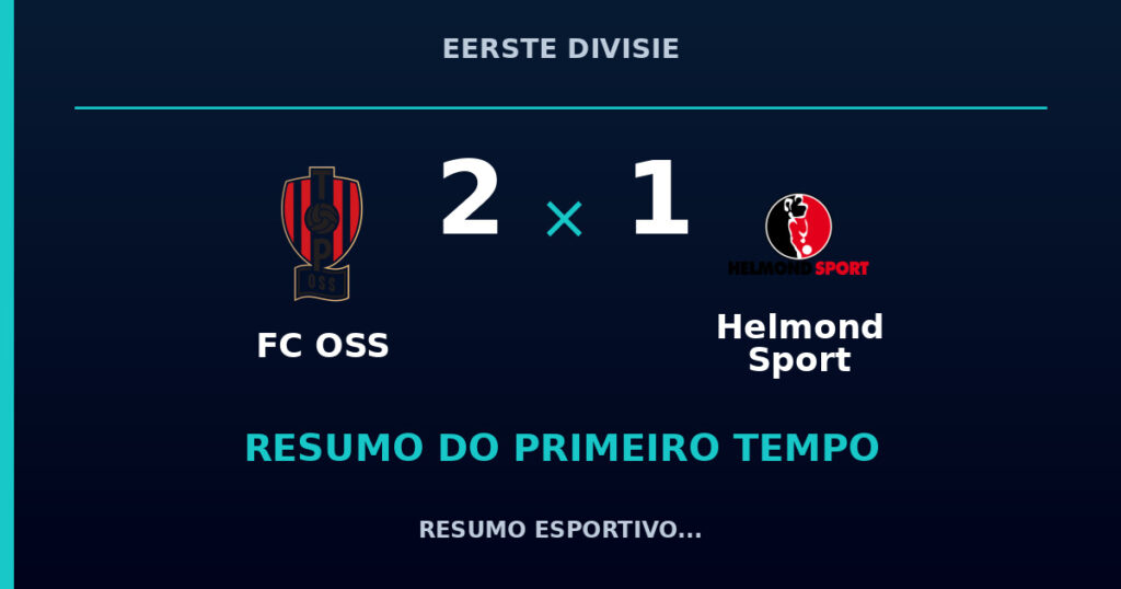 FC OSS 2 x 1 Helmond Sport: como foi o primeiro tempo