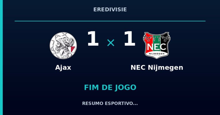 Ajax e NEC Nijmegen empatam por 1 a 1