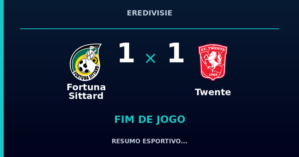 Fortuna Sittard e Twente empatam por 1 a 1