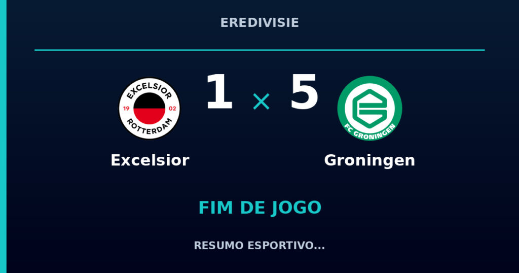 Groningen vence Excelsior por 5 a 1