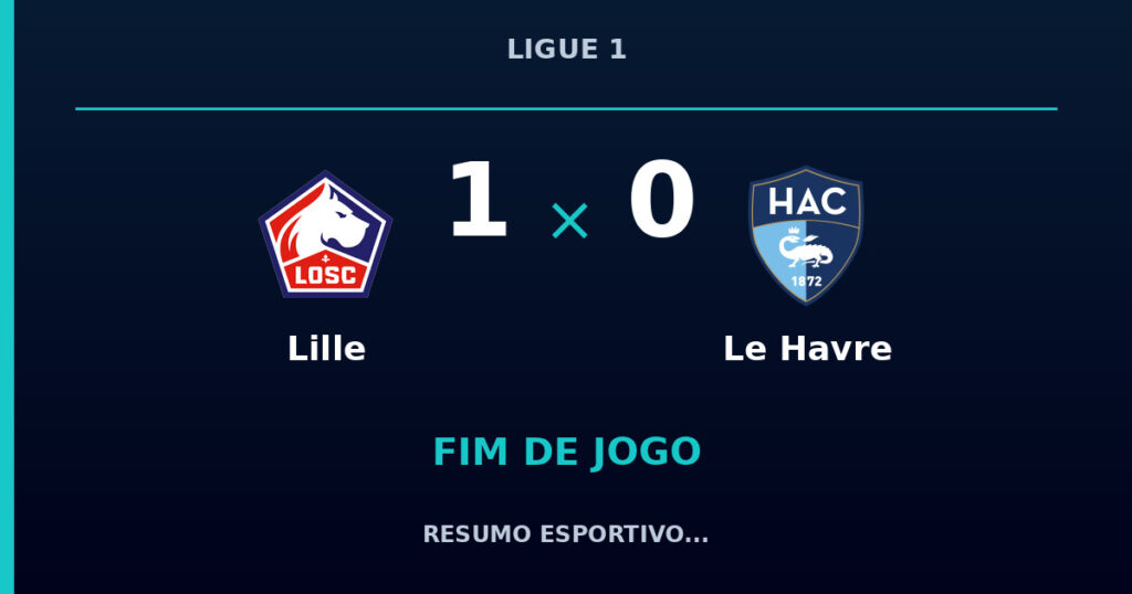Lille vence Le Havre por 1 a 0