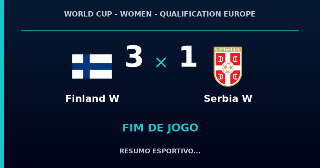 Finland W vence Serbia W por 3 a 1