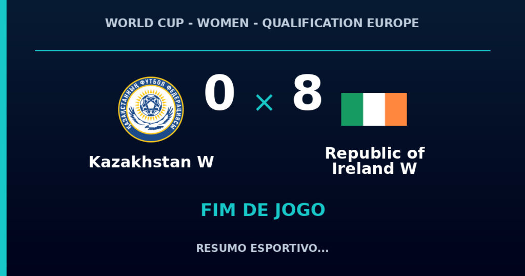 Republic of Ireland W vence Kazakhstan W por 8 a 0