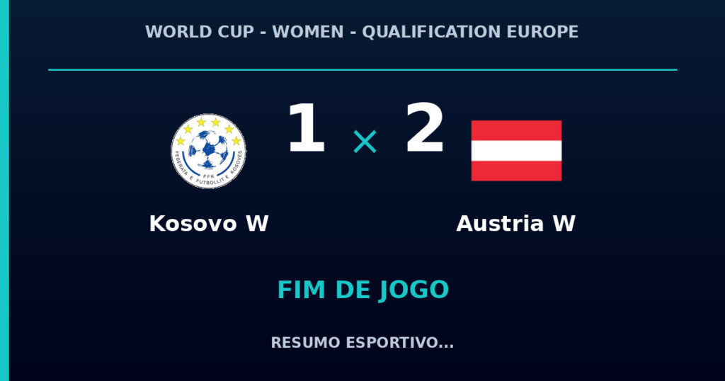 Austria W reage e vence Kosovo W por 2 a 1
