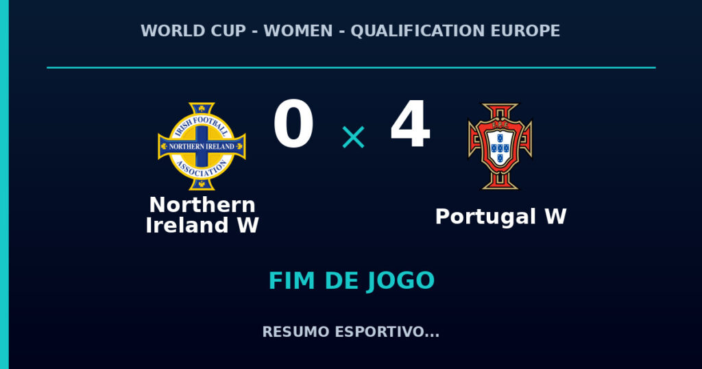 Portugal W vence Northern Ireland W por 4 a 0