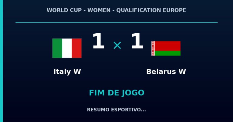 Italy W e Belarus W empatam por 1 a 1