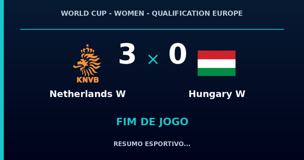 Netherlands W vence Hungary W por 3 a 0