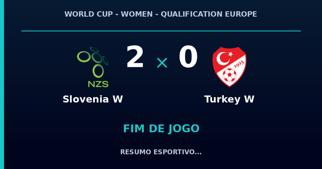 Slovenia W vence Turkey W por 2 a 0