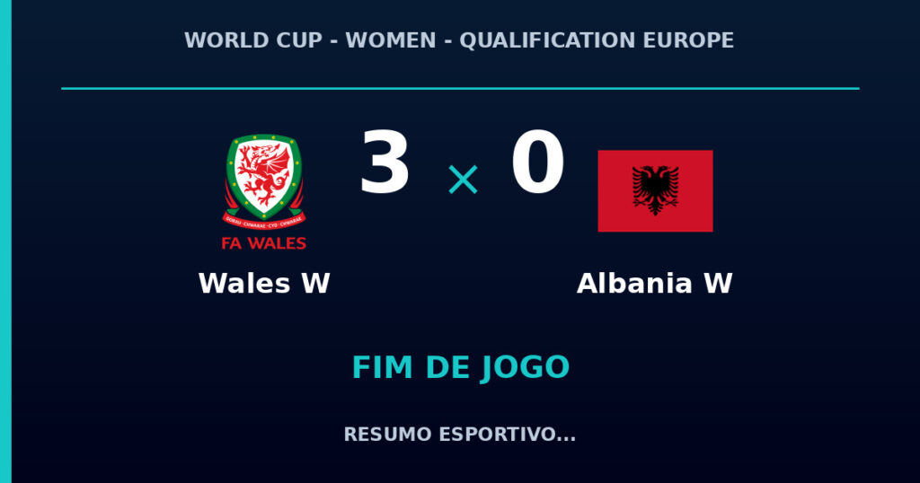 Wales W vence Albania W por 3 a 0