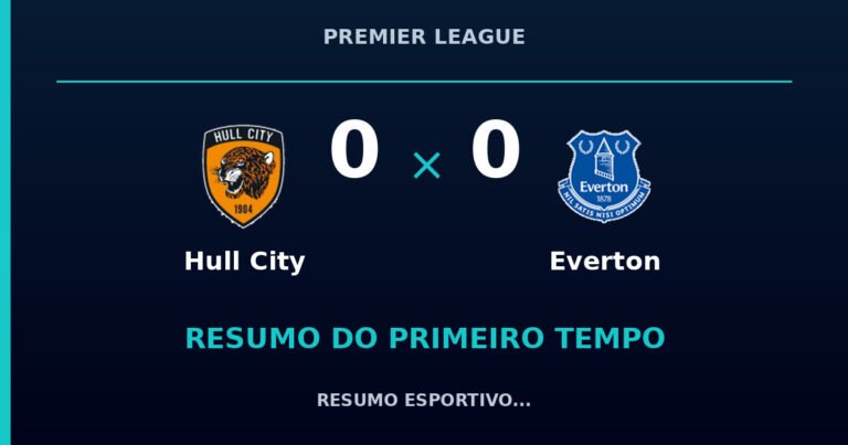 Hull City 0 x 0 Everton: como foi o primeiro tempo