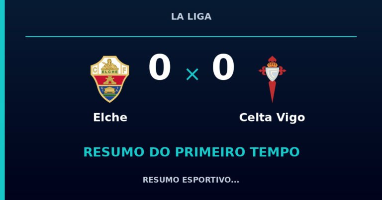 Elche 0 x 0 Celta Vigo: como foi o primeiro tempo