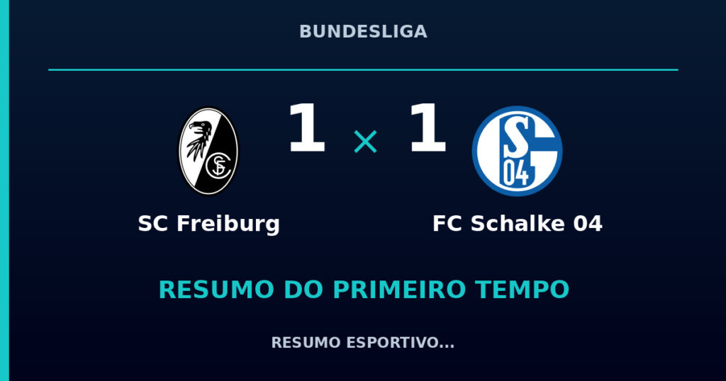 SC Freiburg 1 x 1 FC Schalke 04: como foi o primeiro tempo