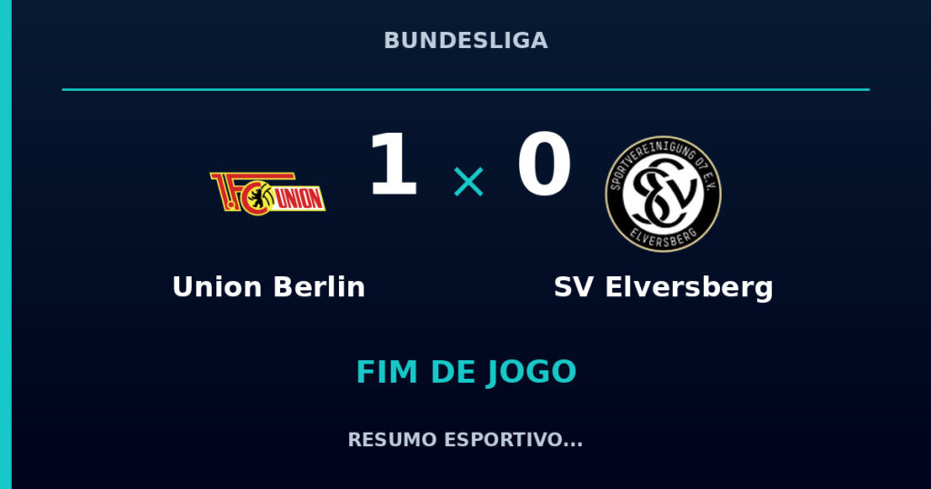 Union Berlin vence SV Elversberg por 1 a 0