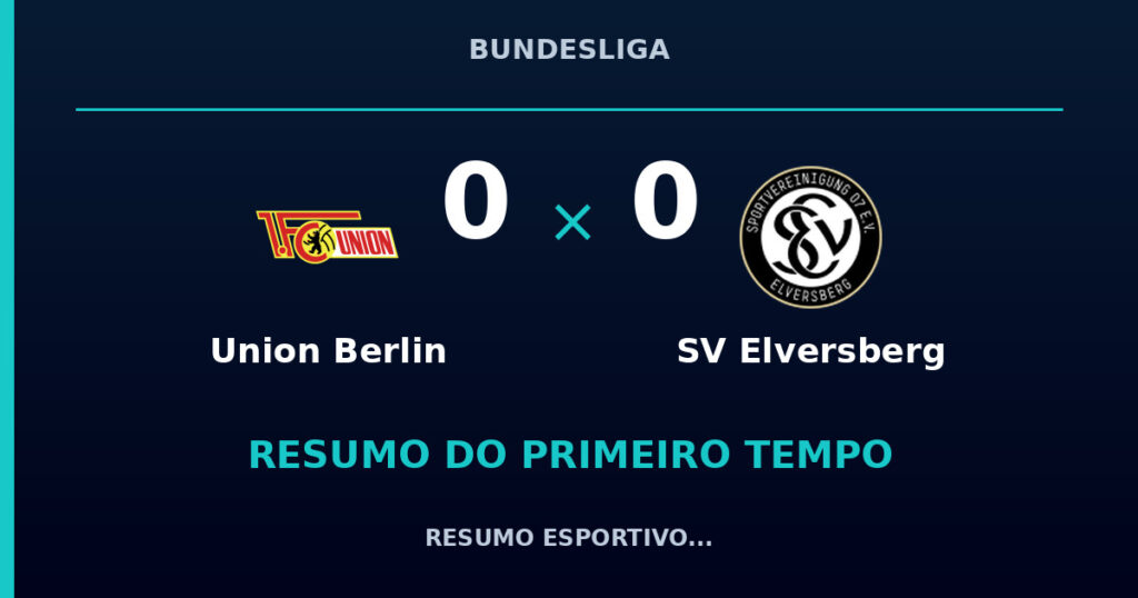 Union Berlin 0 x 0 SV Elversberg: como foi o primeiro tempo