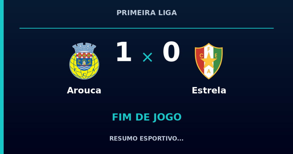 Arouca vence Estrela por 1 a 0