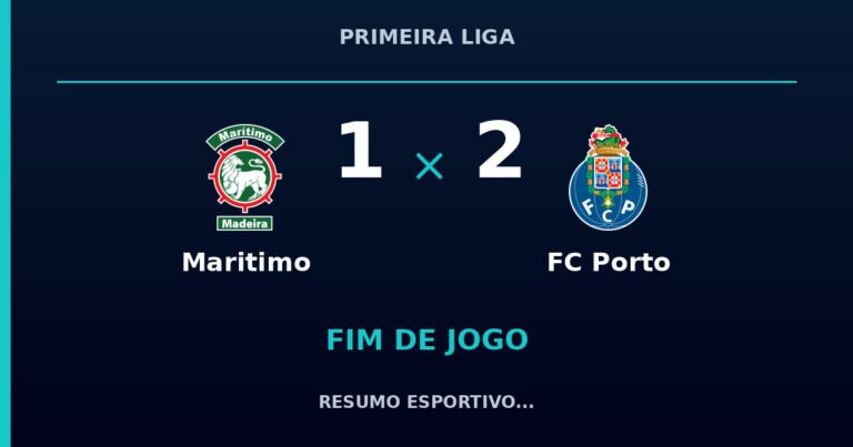 FC Porto reage e vence Maritimo por 2 a 1