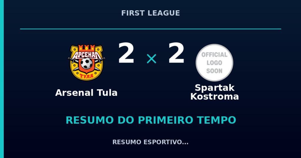 Arsenal Tula 2 x 2 Spartak Kostroma: como foi o primeiro tempo