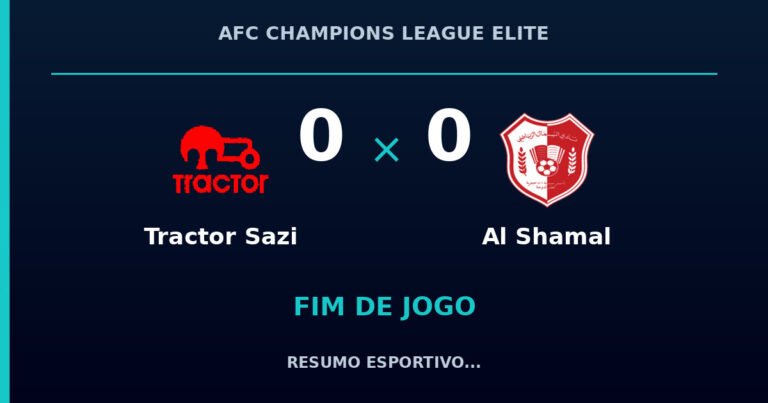 Tractor Sazi e Al Shamal empatam por 0 a 0