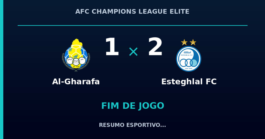 Esteghlal FC vence Al-Gharafa por 2 a 1