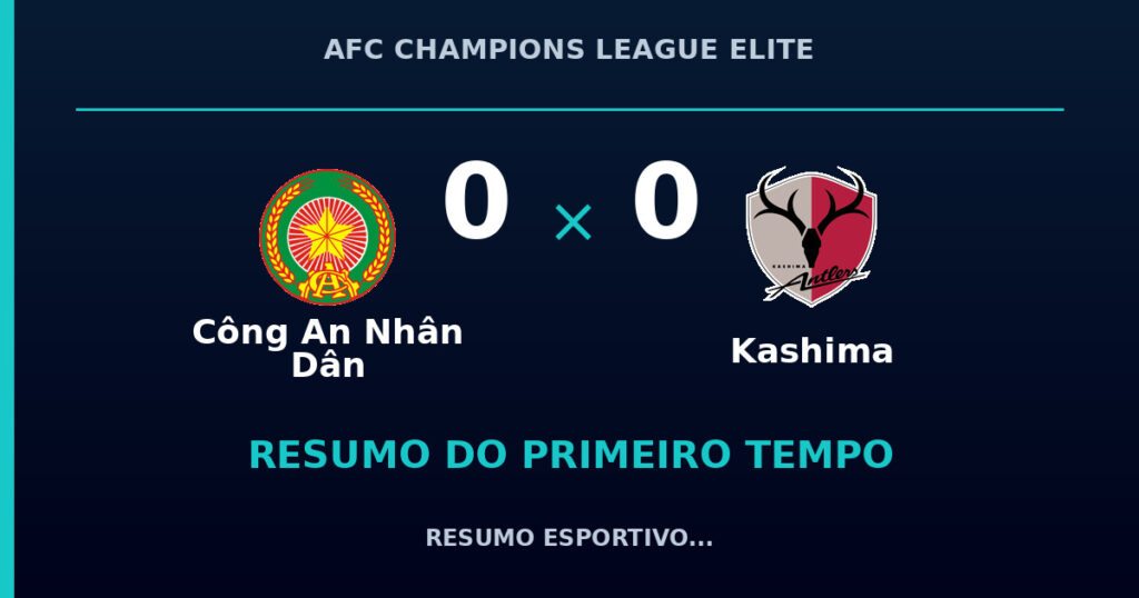 Công An Nhân Dân 0 x 0 Kashima: como foi o primeiro tempo