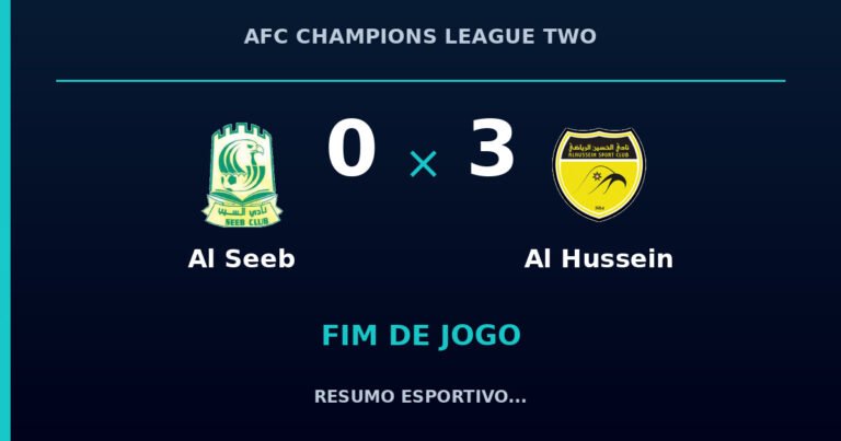 Al Hussein vence Al Seeb por 3 a 0