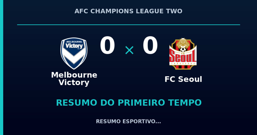 Melbourne Victory 0 x 0 FC Seoul: como foi o primeiro tempo