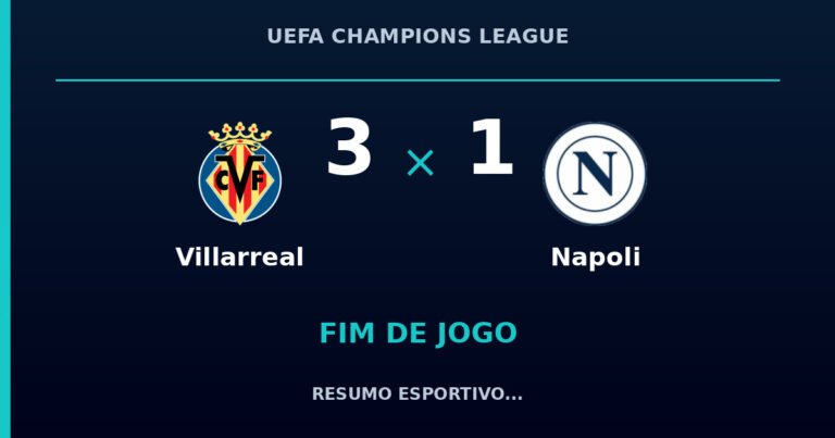 Villarreal reage e vence Napoli por 3 a 1