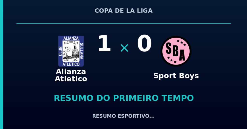 Alianza Atletico 1 x 0 Sport Boys: como foi o primeiro tempo
