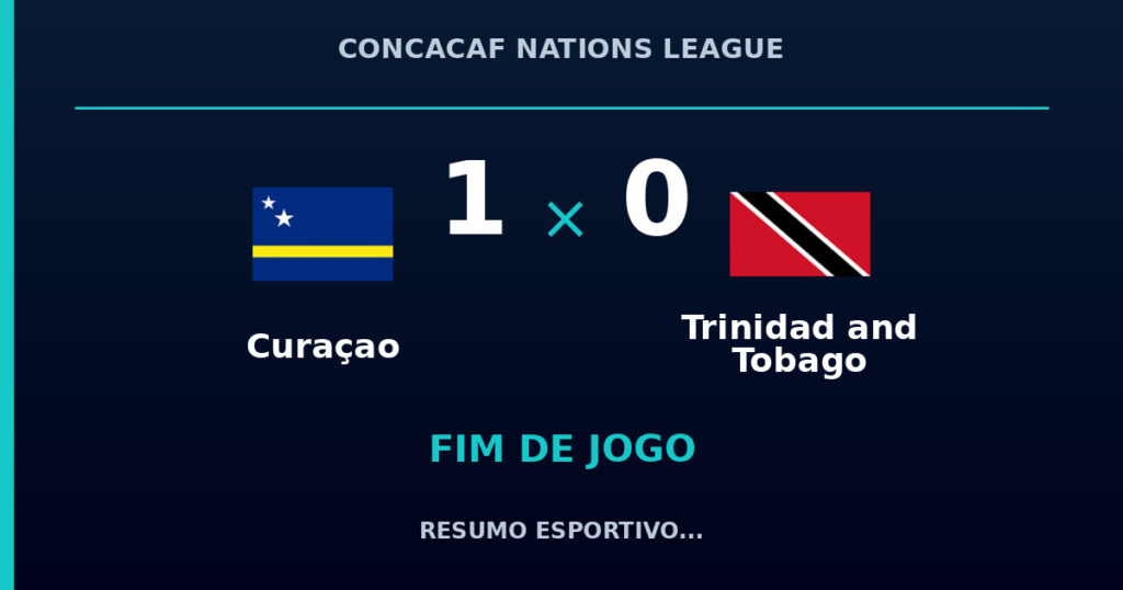 Curaçao vence Trinidad and Tobago por 1 a 0