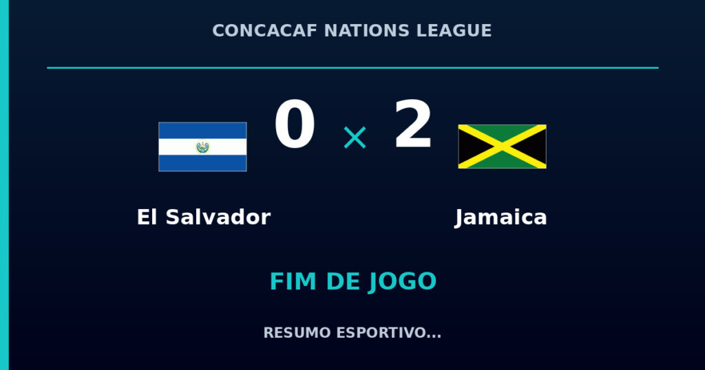 Jamaica vence El Salvador por 2 a 0